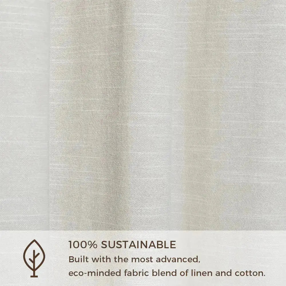Jawara Textured Linen Cotton Eyelet Curtains