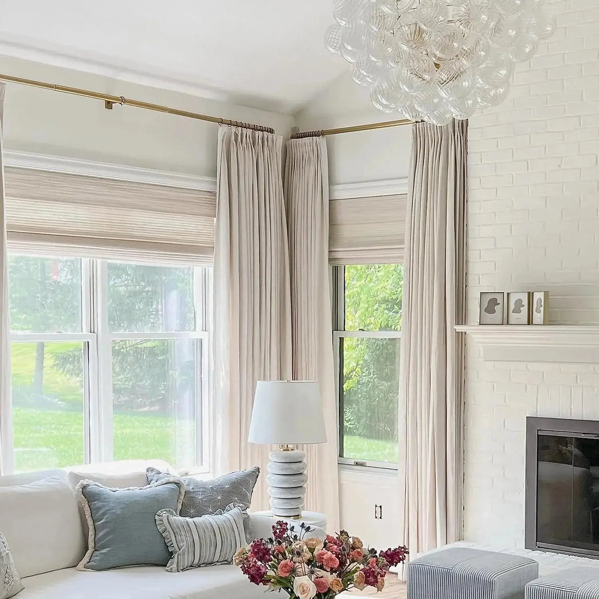 Jawara Textured Linen Cotton Pleated Curtains