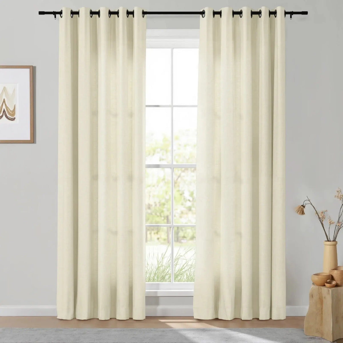 Isabella Heavyweight Cotton Eyelet Curtains