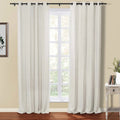 Kyla Lightweight Faux Linen Eyelet Curtains