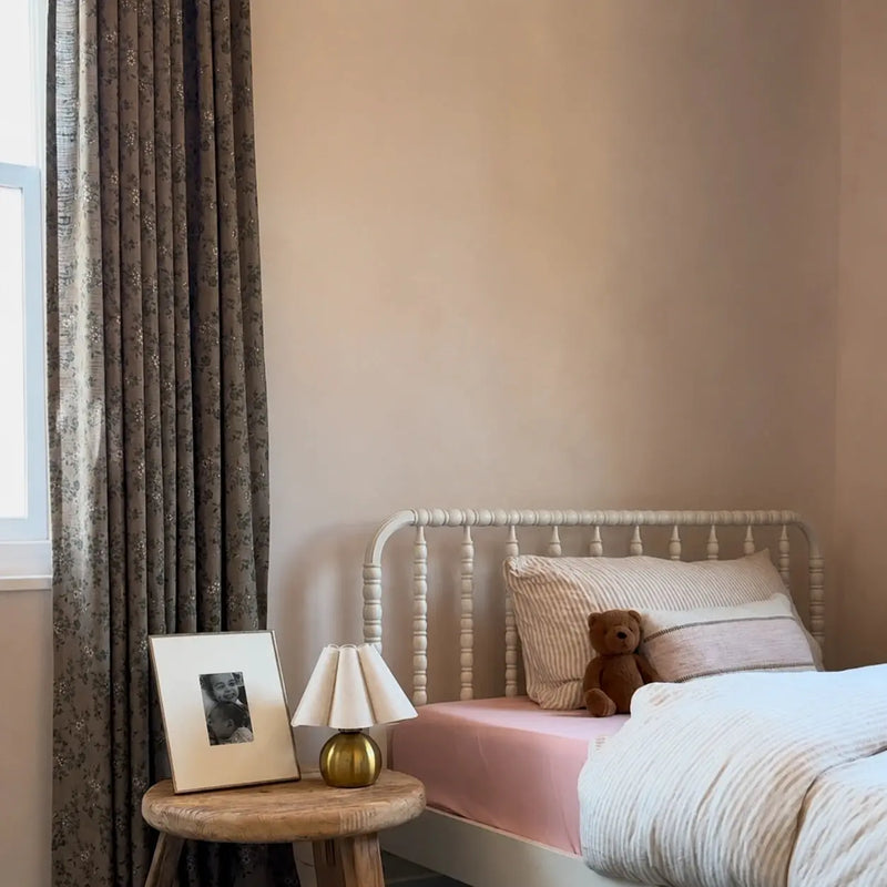 Sara Le x TWOPAGES Vintage Printed Linen Pleated Curtains
