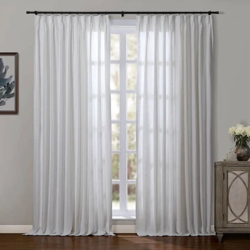 Jawara Textured Linen Cotton Pleated Curtains