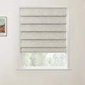 Jawara Linen Cotton Deco Fold Roman Blind Cordless