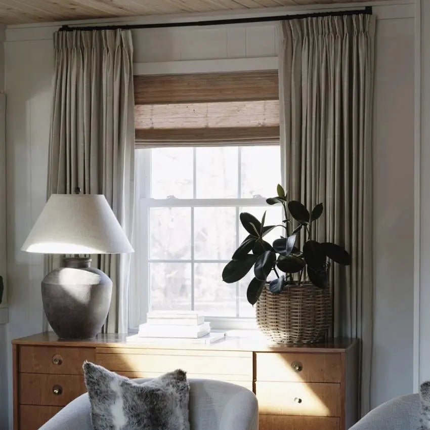 Jawara Textured Linen Cotton Pleated Curtains