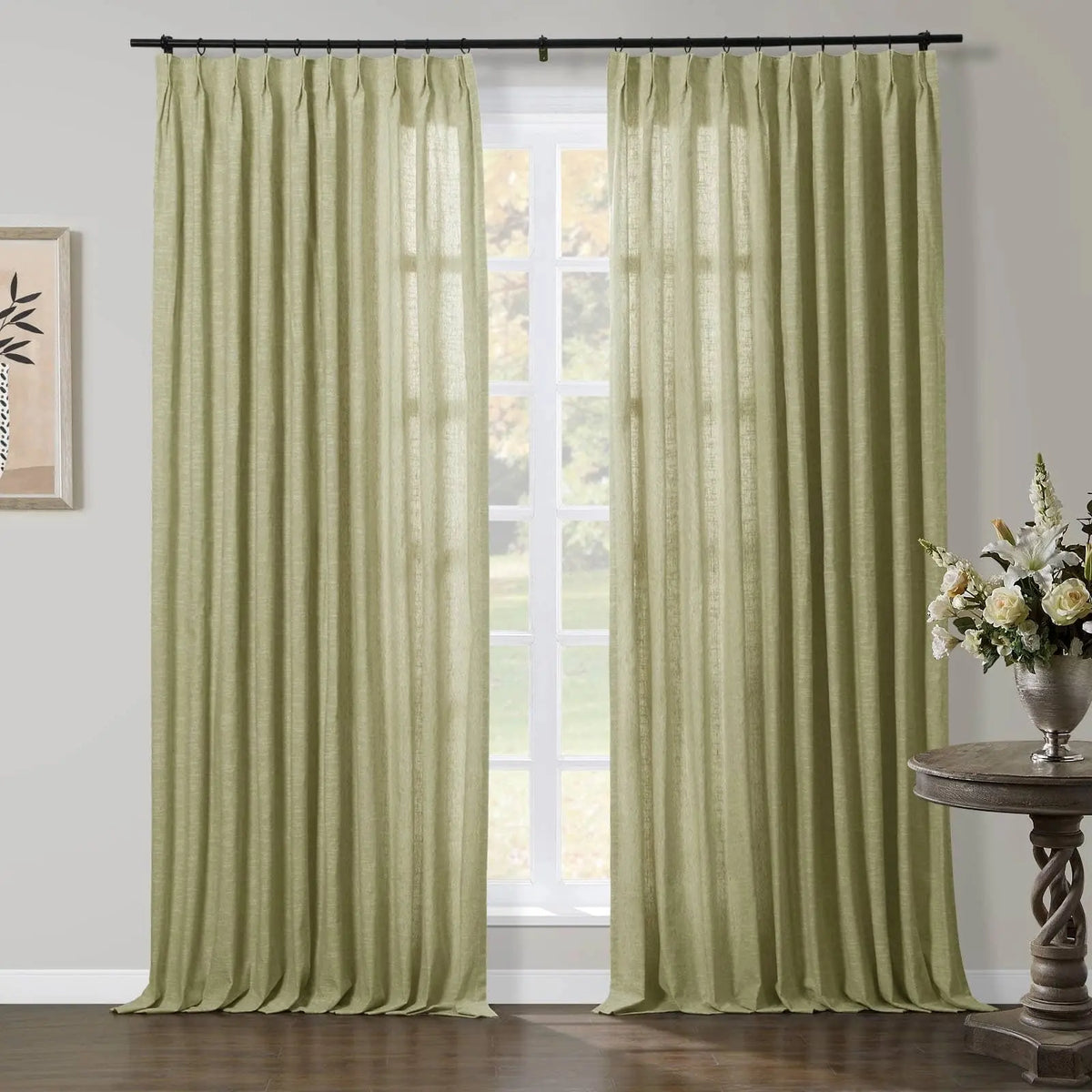 Jawara Textured Linen Cotton Pleated Curtains