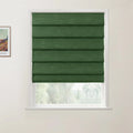 Jawara Linen Cotton Deco Fold Roman Blind Cordless