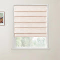 Jawara Linen Cotton Deco Fold Roman Blind Cordless