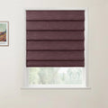 Jawara Linen Cotton Deco Fold Roman Blind Cordless