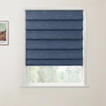 Jawara Linen Cotton Deco Fold Roman Blind Cordless