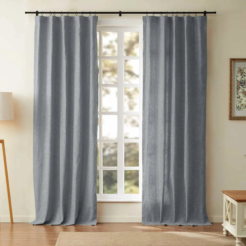 Jawara Textured Linen Cotton Soft Top Curtains