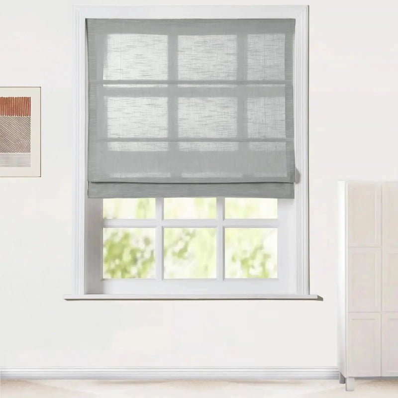 Jawara Linen Cotton Roman Blind Cordless