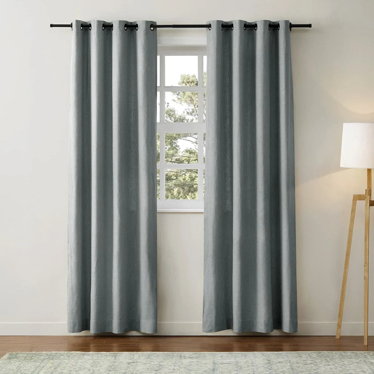 Jawara Textured Linen Cotton Eyelet Curtains