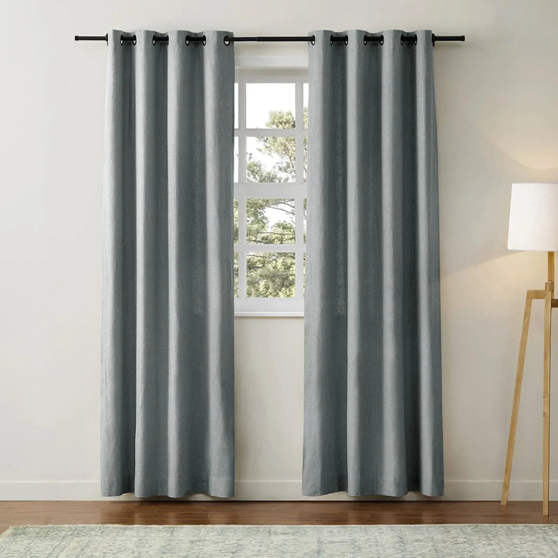 Jawara Textured Linen Cotton Eyelet Curtains