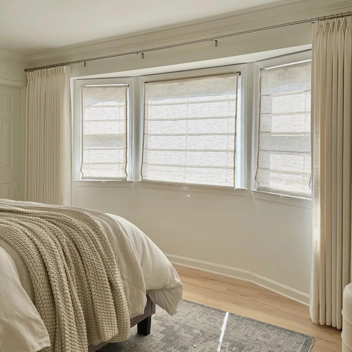 Flat Fold Roman Blind Cordless