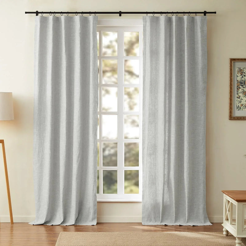 Jawara Textured Linen Cotton Soft Top Curtains