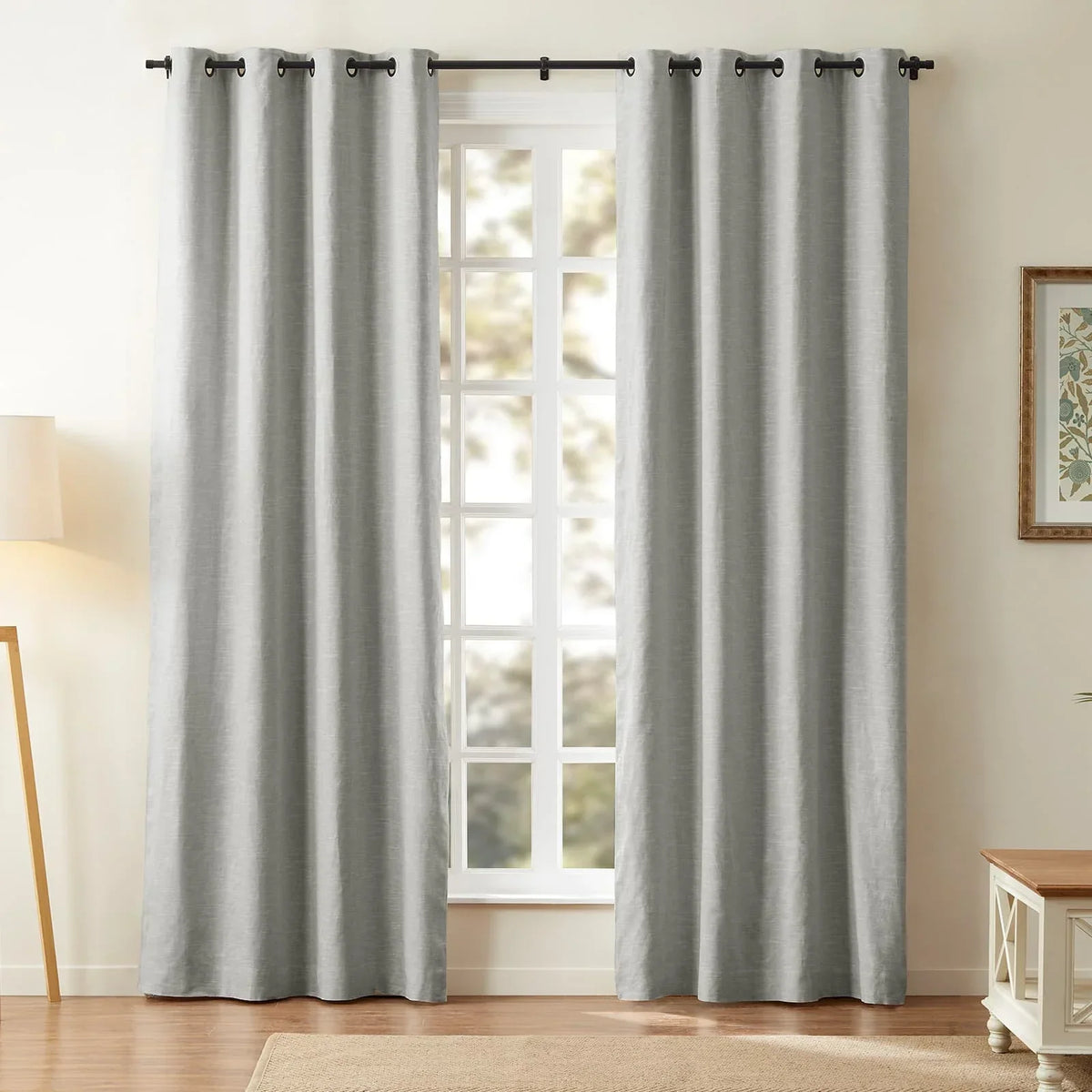 Jawara Textured Linen Cotton Eyelet Curtains