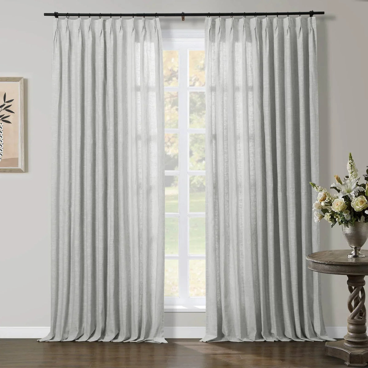 Jawara Textured Linen Cotton Pleated Curtains