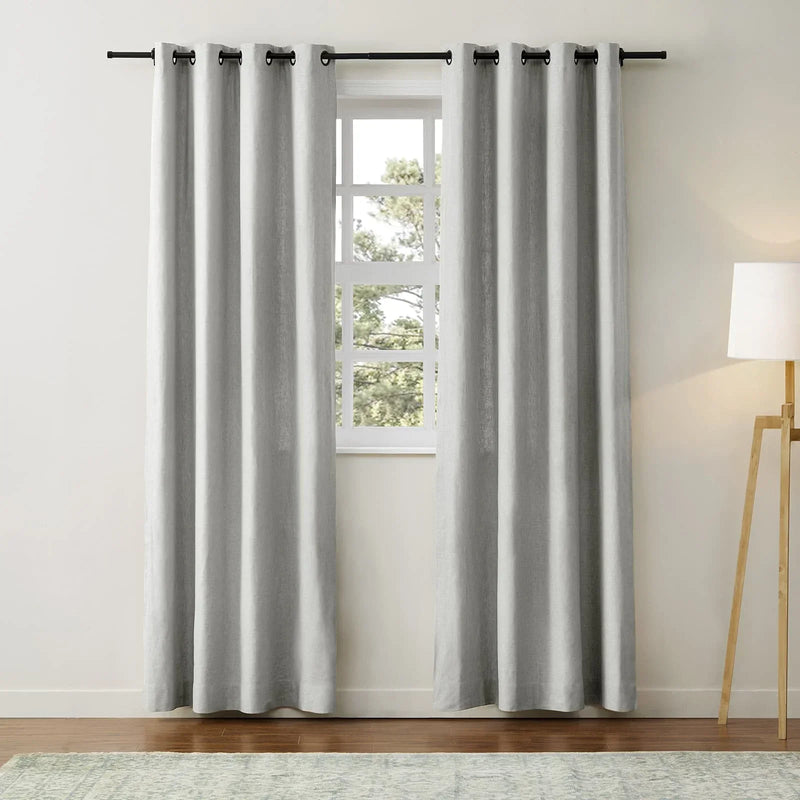 Jawara Textured Linen Cotton Eyelet Curtains