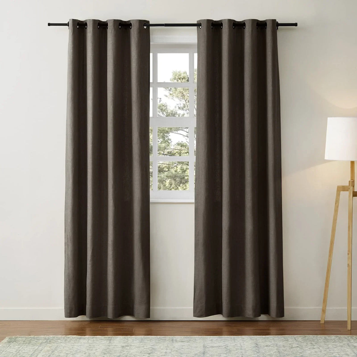 Jawara Textured Linen Cotton Eyelet Curtains