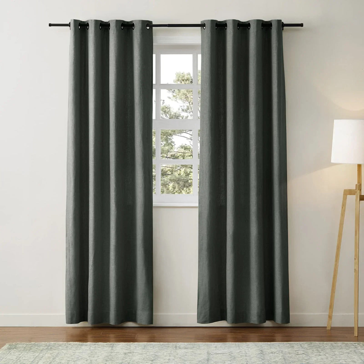 Jawara Textured Linen Cotton Eyelet Curtains