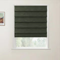 Jawara Linen Cotton Deco Fold Roman Blind Cordless