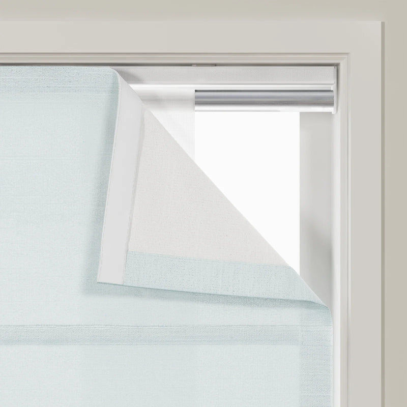 Jawara Linen Cotton Deco Fold Roman Blind Cordless