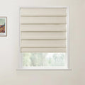 Jawara Linen Cotton Deco Fold Roman Blind Cordless