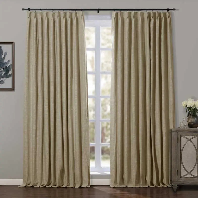 Jawara Textured Linen Cotton Pleated Curtains