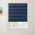 Jawara Linen Cotton Deco Fold Roman Blind Cordless
