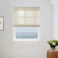 Lay Natural Ramie Bamboo Woven Blind - Wall White