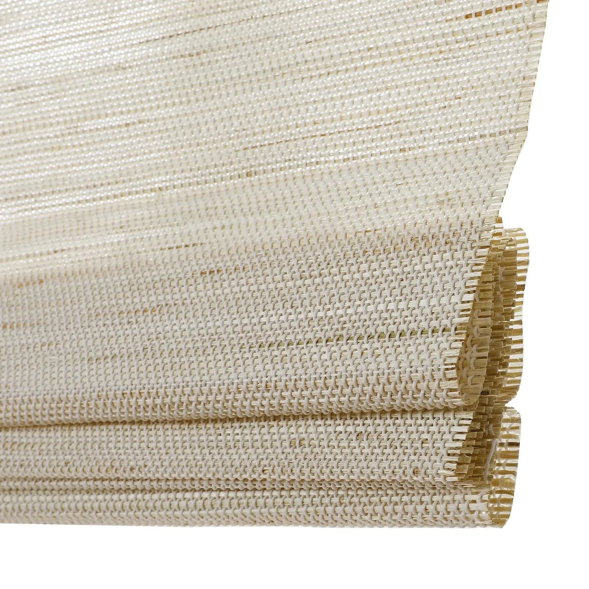 Lay Natural Ramie Bamboo Woven Blind - Wall White