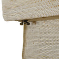 Lay Natural Ramie Bamboo Woven Blind - Wall White