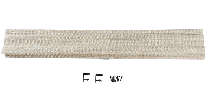 Lay Natural Ramie Bamboo Woven Blind - Wall White