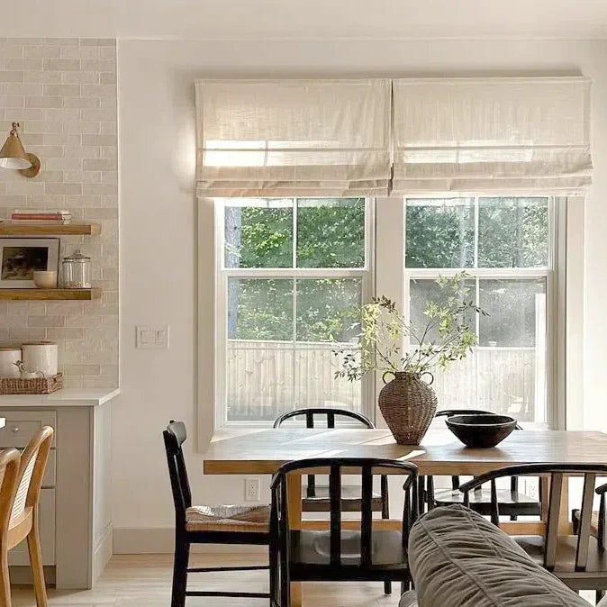 Smart Motorised Plain Roman Blind Cordless