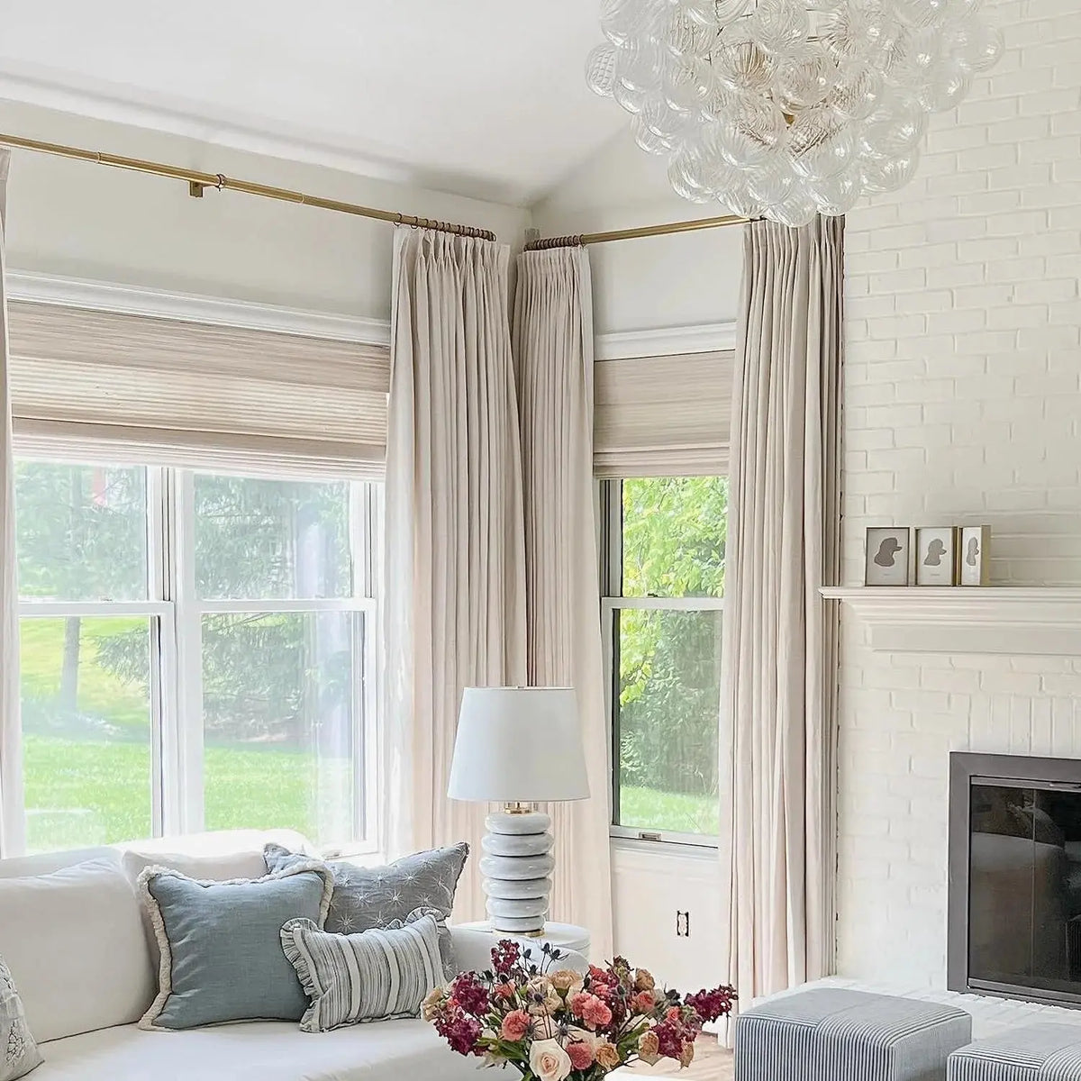 Jawara Textured Linen Cotton Pleated Curtains