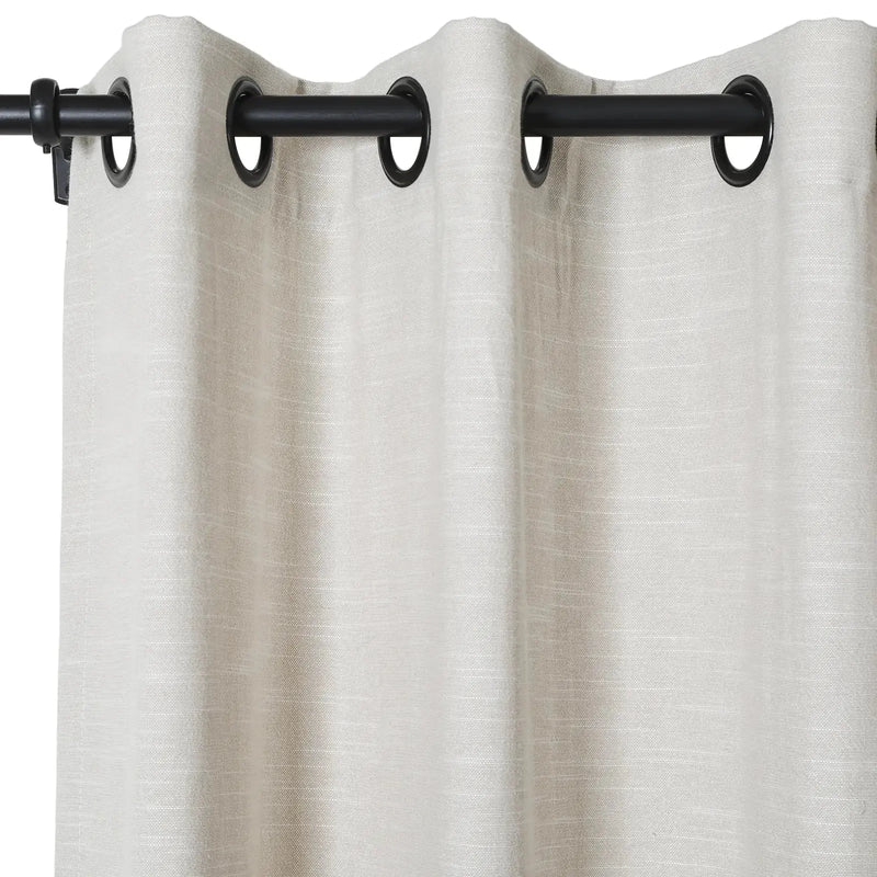 Jawara Textured Linen Cotton Eyelet Curtains