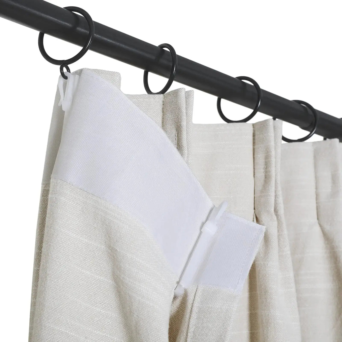 Jawara Textured Linen Cotton Pleated Curtains