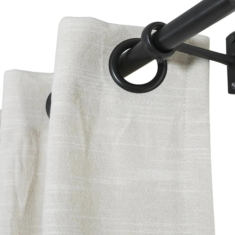 Jawara Textured Linen Cotton Eyelet Curtains