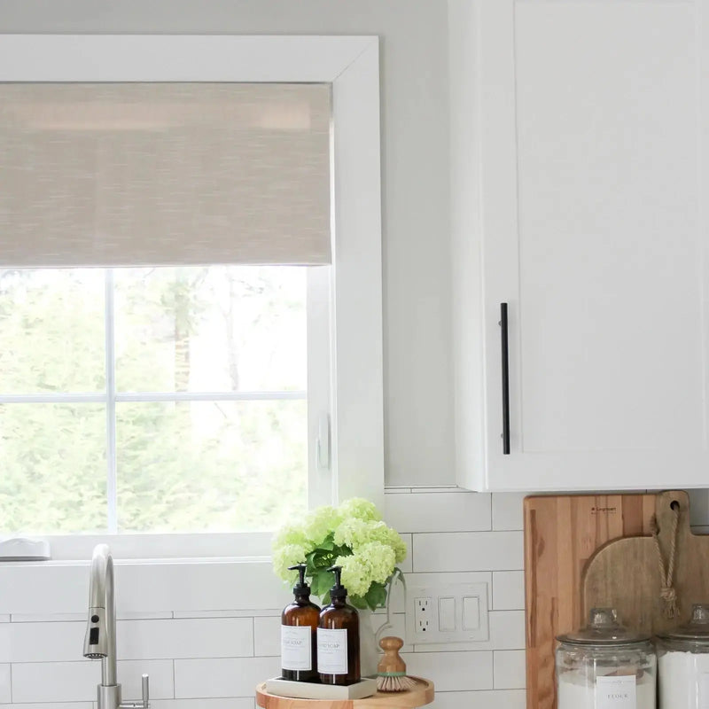 Jawara Linen Cotton Roman Blind Cordless