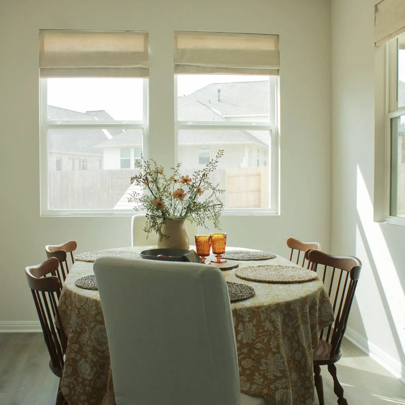 Jawara Linen Cotton Roman Blind Cordless