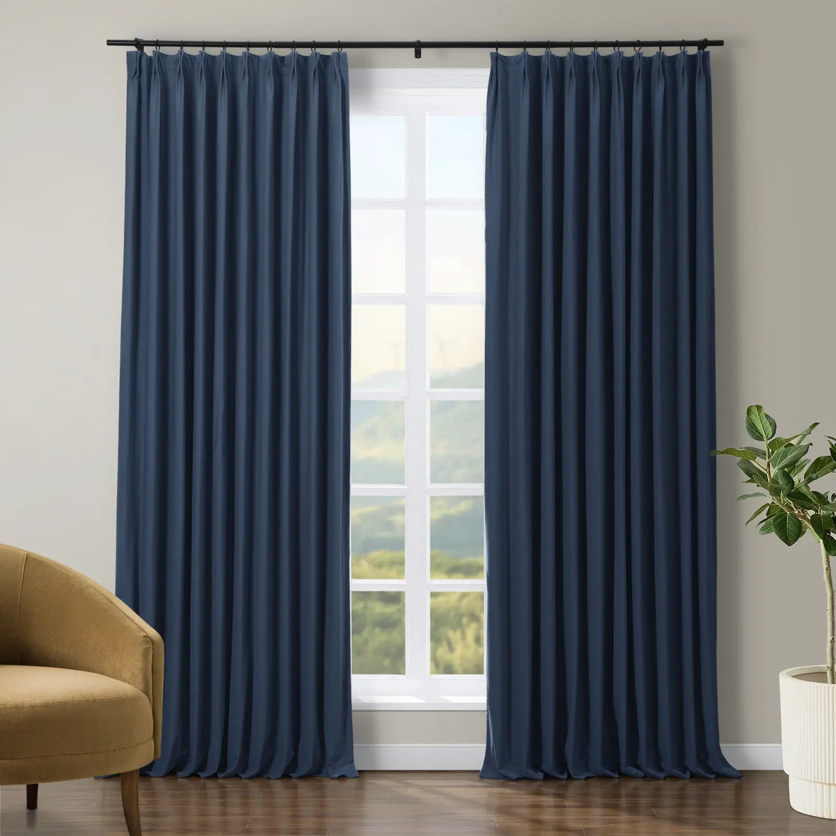 Tavis Premium Velvet Pleated Curtain