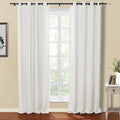 Kyla Lightweight Faux Linen Eyelet Curtains