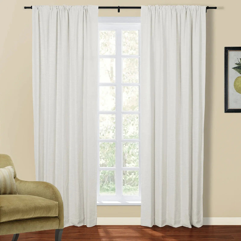 Kyla Lightweight Faux Linen Soft Top Curtains