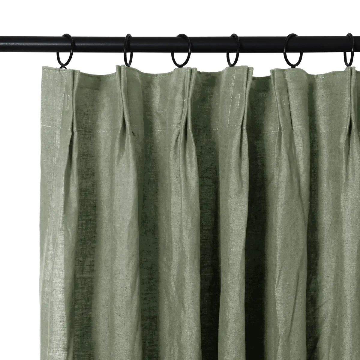 Doris Pure Linen Soft Top Curtains