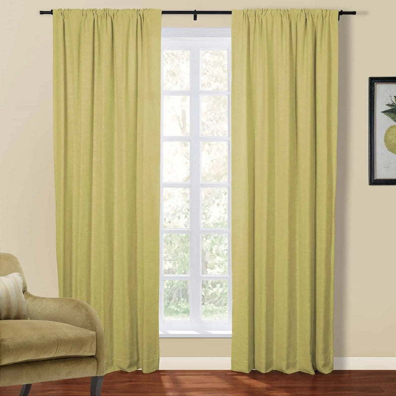 Kyla Lightweight Faux Linen Soft Top Curtains