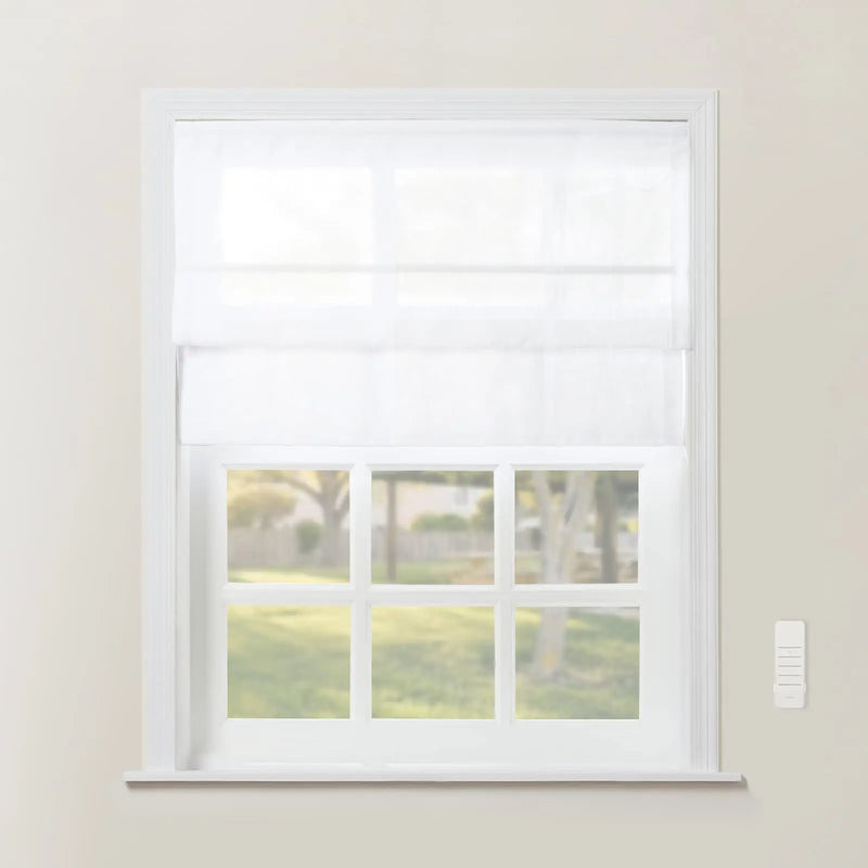 Smart Motorised Plain Roman Blind Cordless
