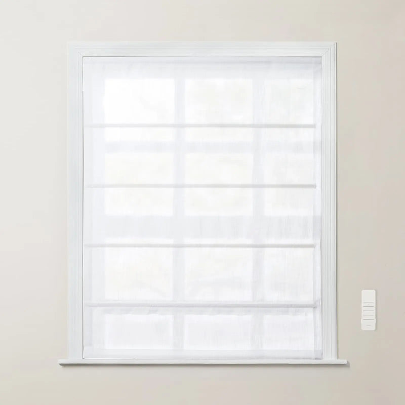 Smart Motorised Plain Roman Blind Cordless