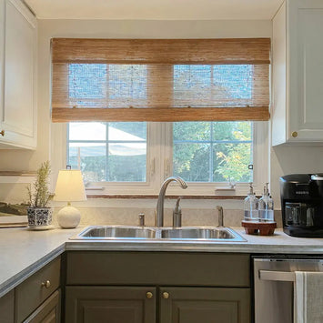 Lay Natural Jute Bamboo Woven Blind - Bark