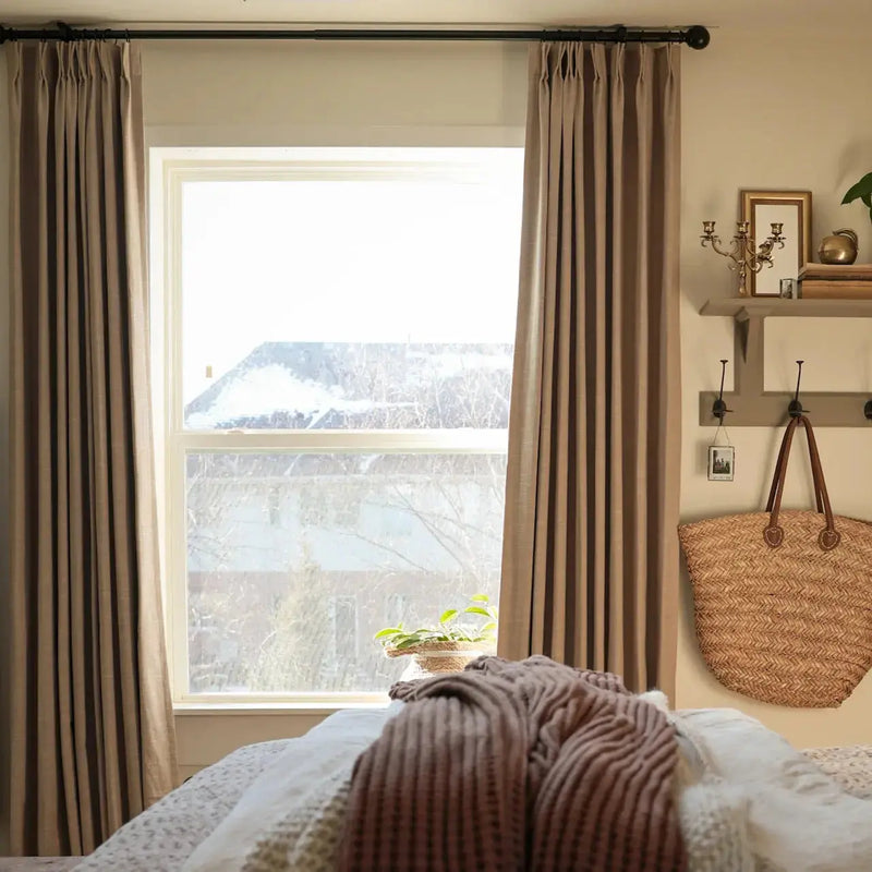 Jawara Textured Linen Cotton Pleated Curtains