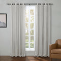 Kyla Lightweight Faux Linen Eyelet Curtains
